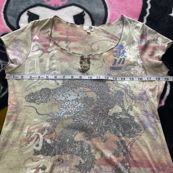 One world Y2k dragon top - Picture 7 of 10